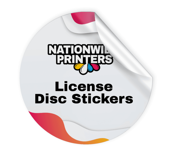 License Disc Stickers