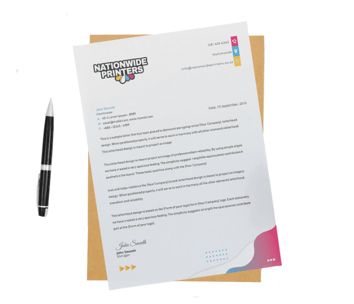 Letterheads